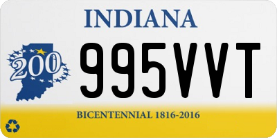 IN license plate 995VVT