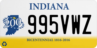 IN license plate 995VWZ