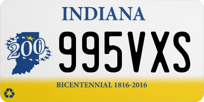 IN license plate 995VXS