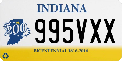 IN license plate 995VXX