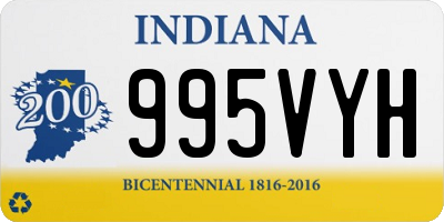 IN license plate 995VYH