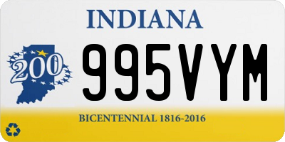 IN license plate 995VYM