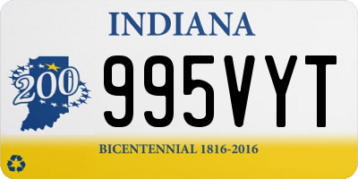 IN license plate 995VYT