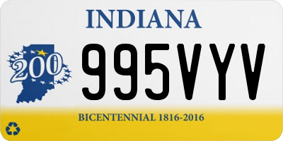 IN license plate 995VYV