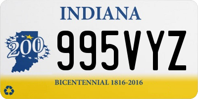 IN license plate 995VYZ