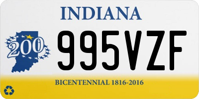 IN license plate 995VZF