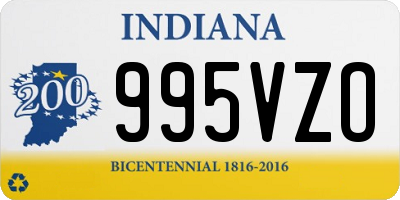 IN license plate 995VZO