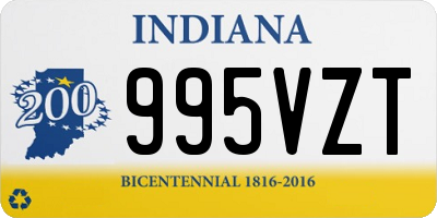 IN license plate 995VZT