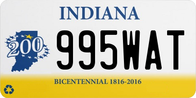 IN license plate 995WAT