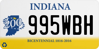 IN license plate 995WBH