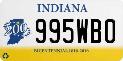IN license plate 995WBO