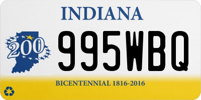 IN license plate 995WBQ