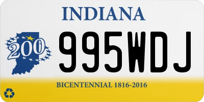 IN license plate 995WDJ