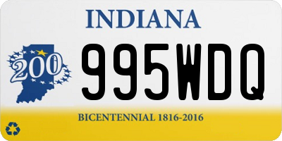 IN license plate 995WDQ