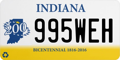 IN license plate 995WEH