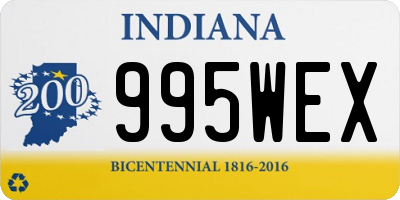 IN license plate 995WEX