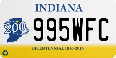 IN license plate 995WFC