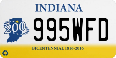 IN license plate 995WFD