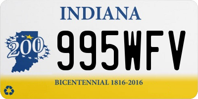 IN license plate 995WFV