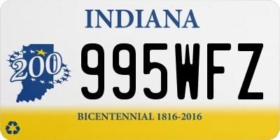 IN license plate 995WFZ