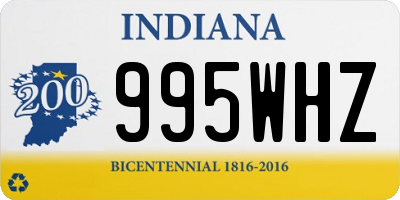 IN license plate 995WHZ