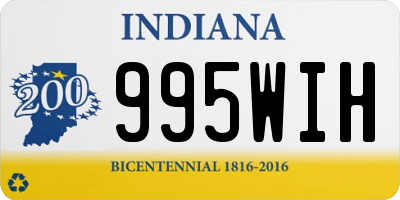 IN license plate 995WIH