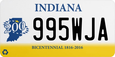 IN license plate 995WJA