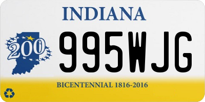 IN license plate 995WJG