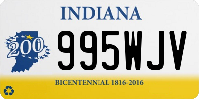 IN license plate 995WJV