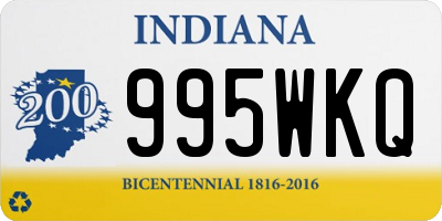 IN license plate 995WKQ