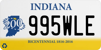 IN license plate 995WLE