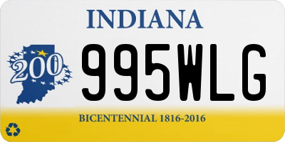 IN license plate 995WLG