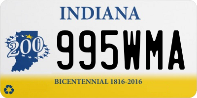 IN license plate 995WMA