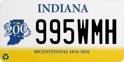 IN license plate 995WMH