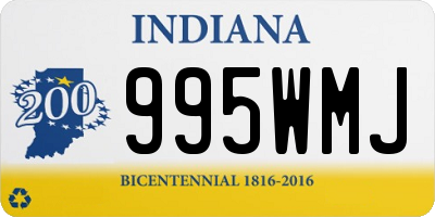 IN license plate 995WMJ
