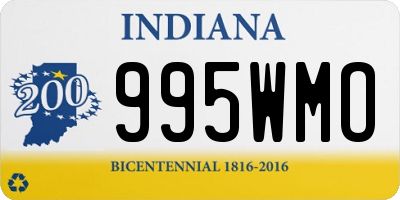 IN license plate 995WMO