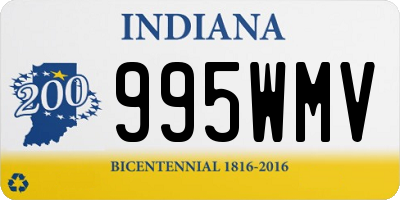 IN license plate 995WMV