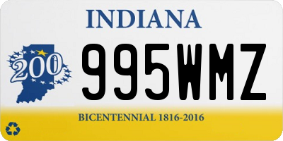 IN license plate 995WMZ