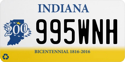 IN license plate 995WNH