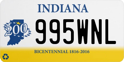 IN license plate 995WNL