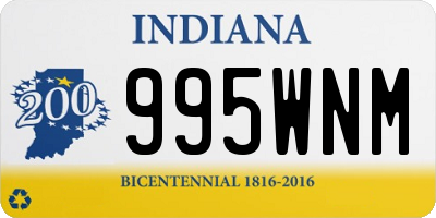 IN license plate 995WNM