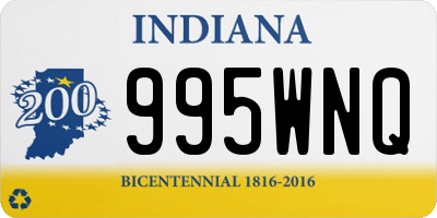 IN license plate 995WNQ
