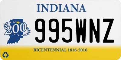 IN license plate 995WNZ