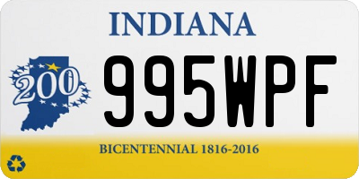 IN license plate 995WPF