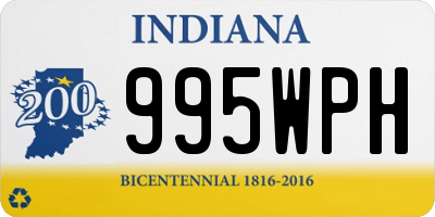 IN license plate 995WPH