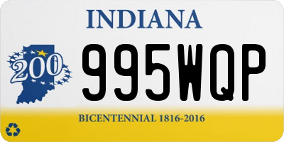 IN license plate 995WQP