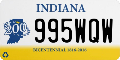 IN license plate 995WQW