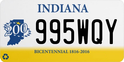 IN license plate 995WQY