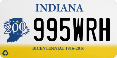 IN license plate 995WRH