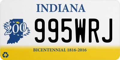 IN license plate 995WRJ